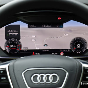 Photo combiné compteurs Virtual Cockpit Audi A8 V6 TDI (2018)