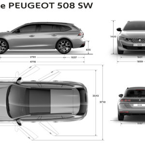 Photo dimensions extérieures Peugeot 508 SW II (2018)