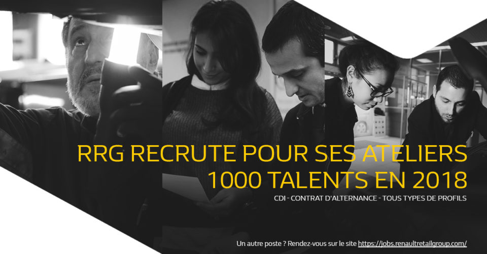 Emploi : Renault Retail Group recrute 1000 collaborateurs !