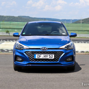 Photo face avant Hyundai i20 restylée (2018)