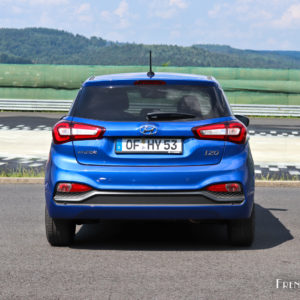 Photo face arrière Hyundai i20 restylée (2018)