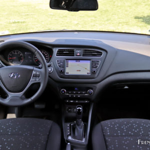 Photo tableau de bord Hyundai i20 restylée (2018)