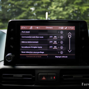 Photo paramètres voiture écran tactile Citroën Berlingo (2018
