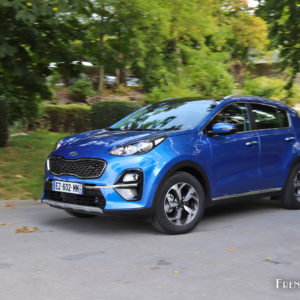 Photo dynamique Kia Sportage restylé (2018)