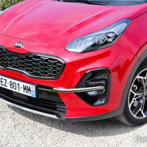 Photo bouclier avant Kia Sportage restylé (2018)