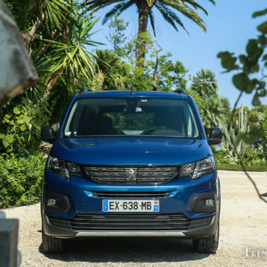 Photo face avant Peugeot Rifter Deep Blue (2018)