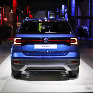 Photo face arrière Volkswagen T-Cross Bleu Récif – Présentati