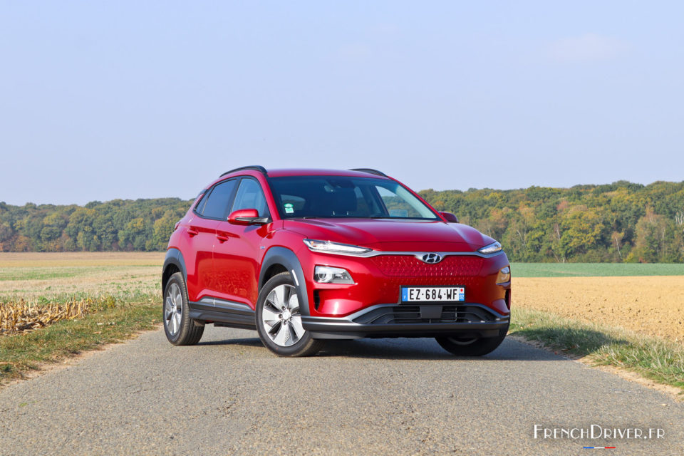 Photo 3/4 avant Hyundai Kona Electric (2018)