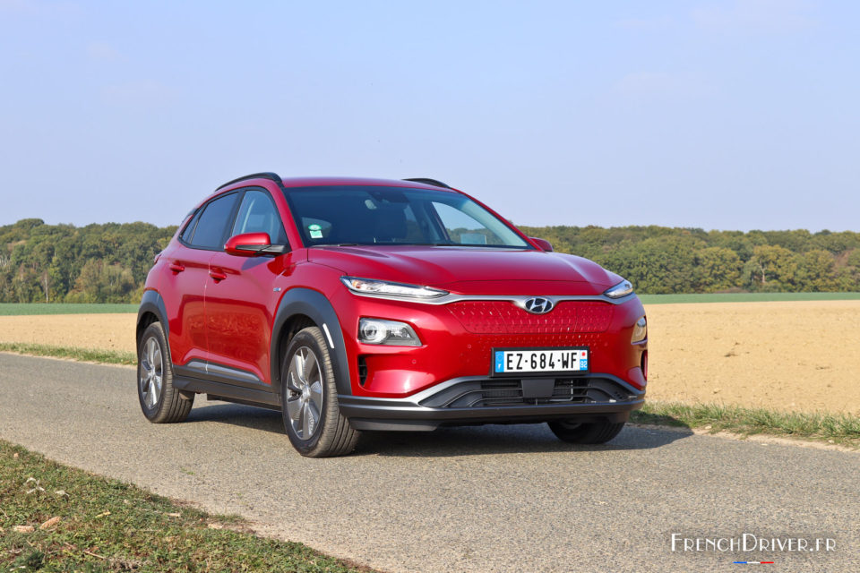 Photo 3/4 avant statique Hyundai Kona Electric (2018)