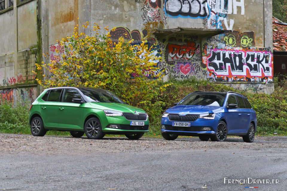 Photo essai Skoda Fabia Combi et 5 portes restylées (2018)