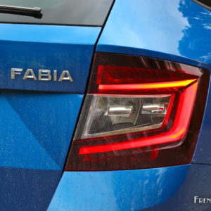 Photo feu arrière LED Skoda Fabia restylée (2018)