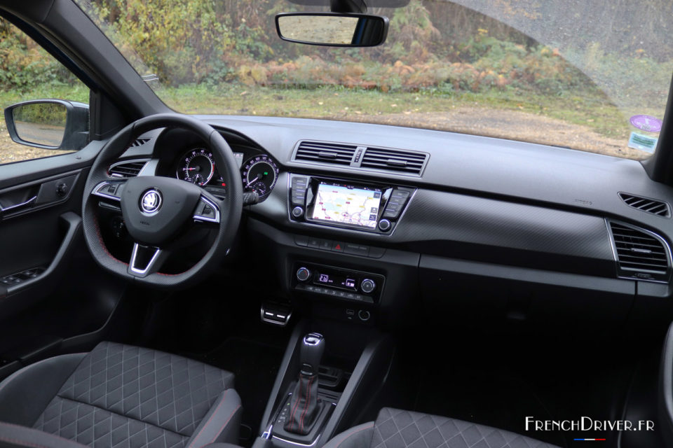 Photo intérieur Skoda Fabia restylée (2018)