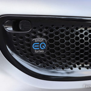 Photo sigle calandre Smart EQ Fortwo électrique (2018)