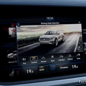 Photo modes de conduite écran tactile Volkswagen Touareg (2018)
