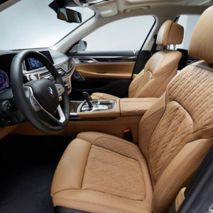 Photo sièges avant cuir BMW Série 7 restylée (2019)