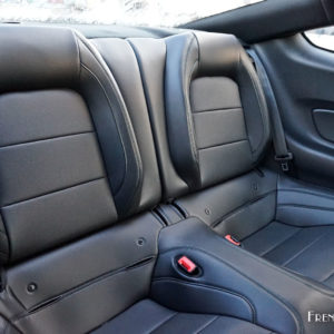 Photo sièges arrière cuir noir Ford Mustang Bullitt (2019)