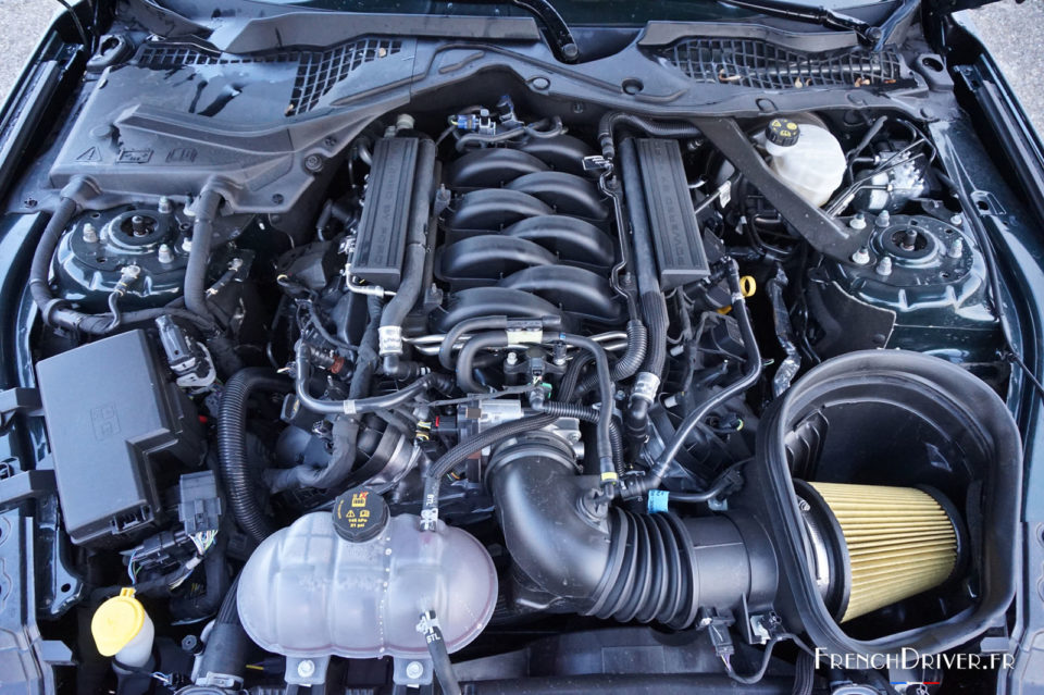 Photo moteur essence 5.0 V8 460 ch Ford Mustang Bullitt (2019)