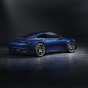 Photo arrière Porsche 911 Type 992 (2019)