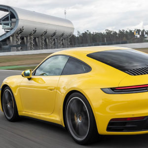 Photo dynamique Porsche 911 Type 992 (2019)