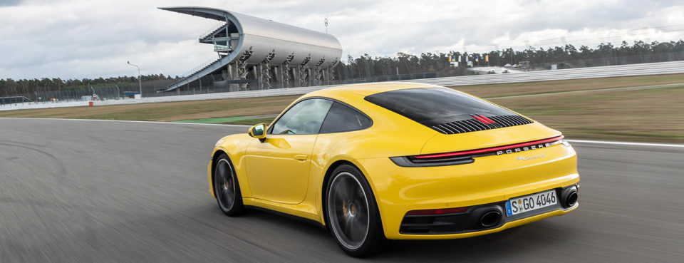 Photo dynamique Porsche 911 Type 992 (2019)