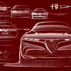 Photo design sketches Alfa Romeo Tonale Concept Car (2019)