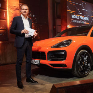 Photo présentation officielle Porsche Cayenne Coupé (2019)