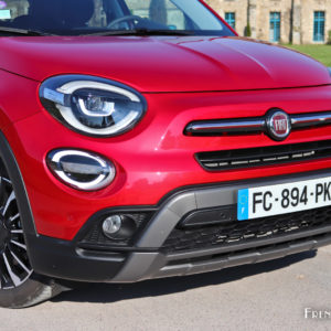 Photo bouclier avant Fiat 500X restylée (2019)