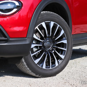 Photo jante alliage 17 Matt Black Machined Fiat 500X restylée (