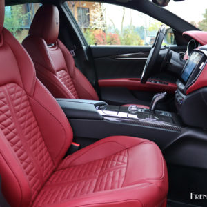 Photo sièges avant cuir rouge Maserati Ghibli SQ4 (2019)