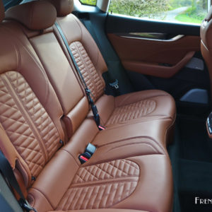 Photo banquette arrière cuir Maserati Levante S (2019)