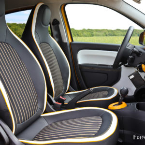 Photo sièges avant Jaune Mango Renault Twingo III restylée (20