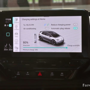 Photo paramètres recharge écran tactile Volkswagen ID.3 (2019)
