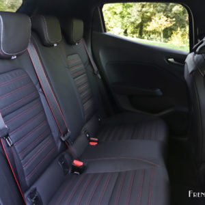 Photo banquette arrière cuir noir Renault Clio V (2019)