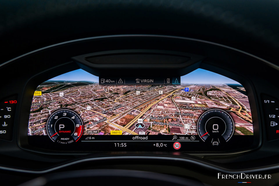 Photo navigation GPS Virtual Cockpit Audi S6 Avant TDI (2019)