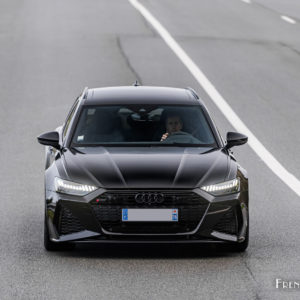 Photo dynamique route Audi RS 6 Avant C8 (2020)