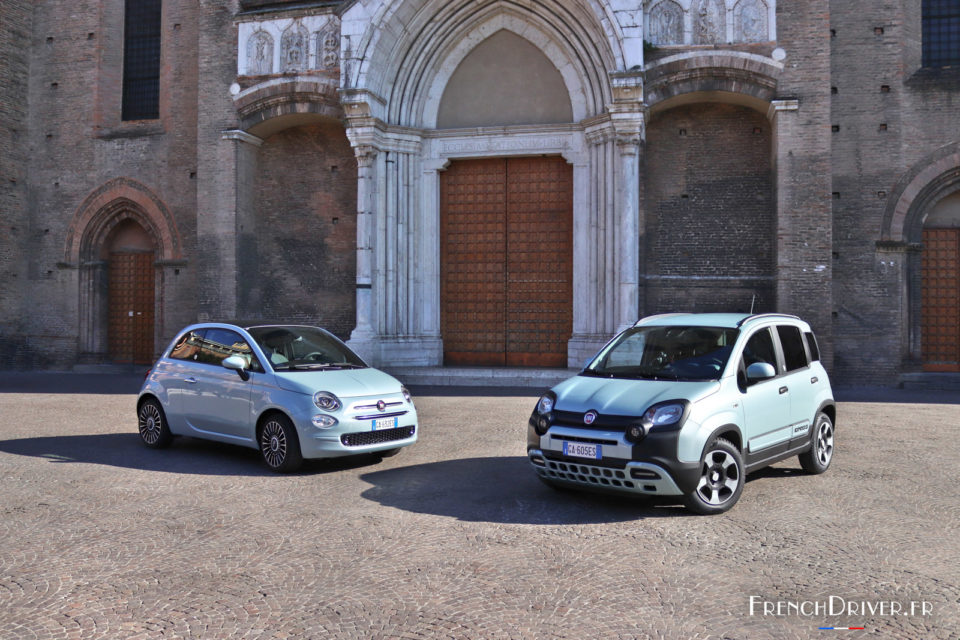 Photo essai Fiat 500 et Panda Hybrid (2020)