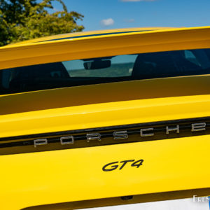 Photo sigle Porsche 718 Cayman GT4 (2020)