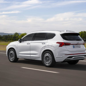 Photo 3/4 arrière Hyundai Santa Fe IV restylé (2020)