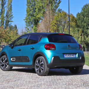 Photo 3/4 arrière Citroën C3 restylée (2020)