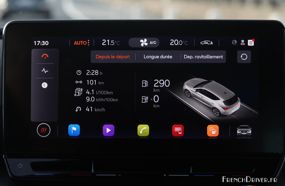 Photo écran tactile SEAT Leon e-Hybrid 204 (2020)