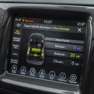 Photo hybride écran tactile Jeep Compass 4xe (2020)