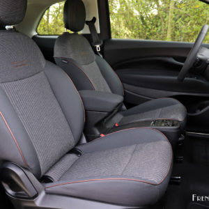 Photo sièges avant Fiat 500 électrique (2021)