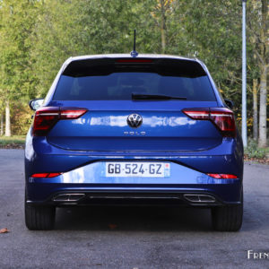 Photo face arrière Volkswagen Polo VI restylée (2021)