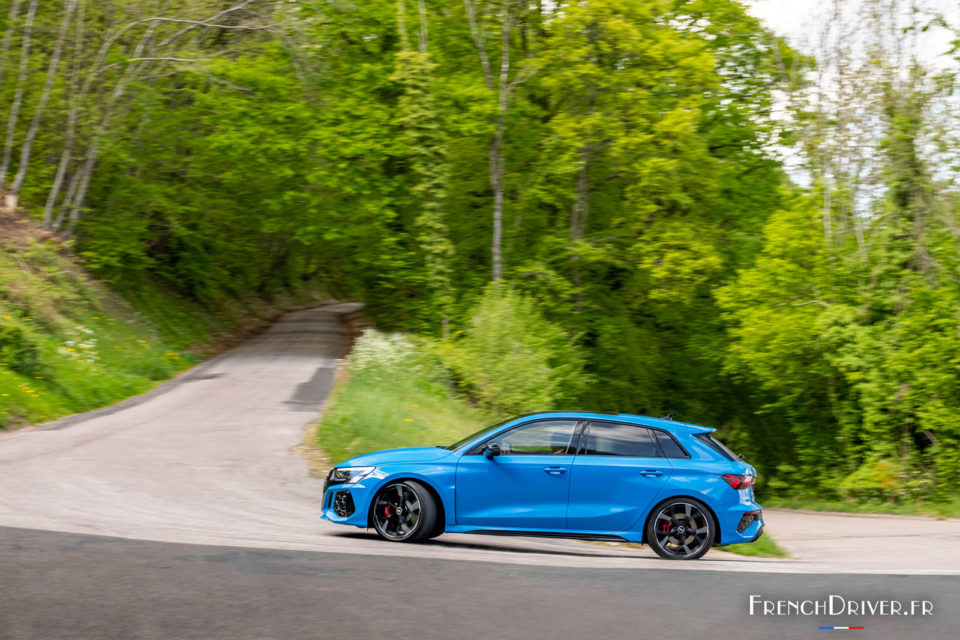 Photo essai routier Audi RS 3 Sportback (2022)