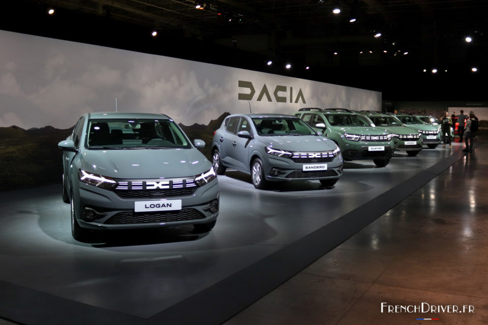 Photo nouvelle gamme Dacia (2022)