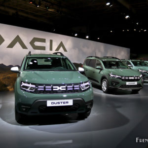 Photo présentation nouvelle gamme Dacia (2022)